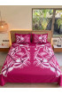 Hand Painted Rayon Bedsheet Set King Size Hand Painted Rayon Bedsheet Set King Size